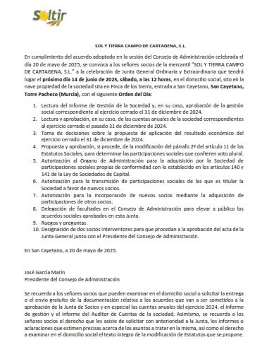 Convocatoria 14-06